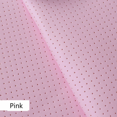Solid Faux Leather Vinyl Fabric Thick Perforated Sponge Quilted DIY Car Seat New - Picture 11 of 16