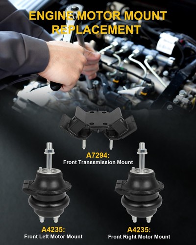 OCPTY Engine Motor Mount and Transmission Mount Set Compatible for Lexus GS30... - Picture 7 of 7