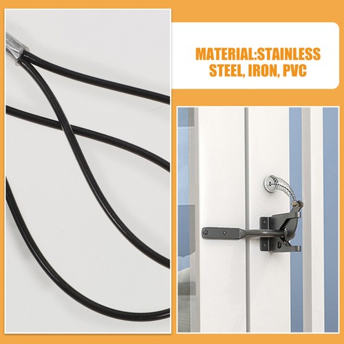 3 Sets Spring Lock Accessories Garage Door Latch usine Cable Fence Gate