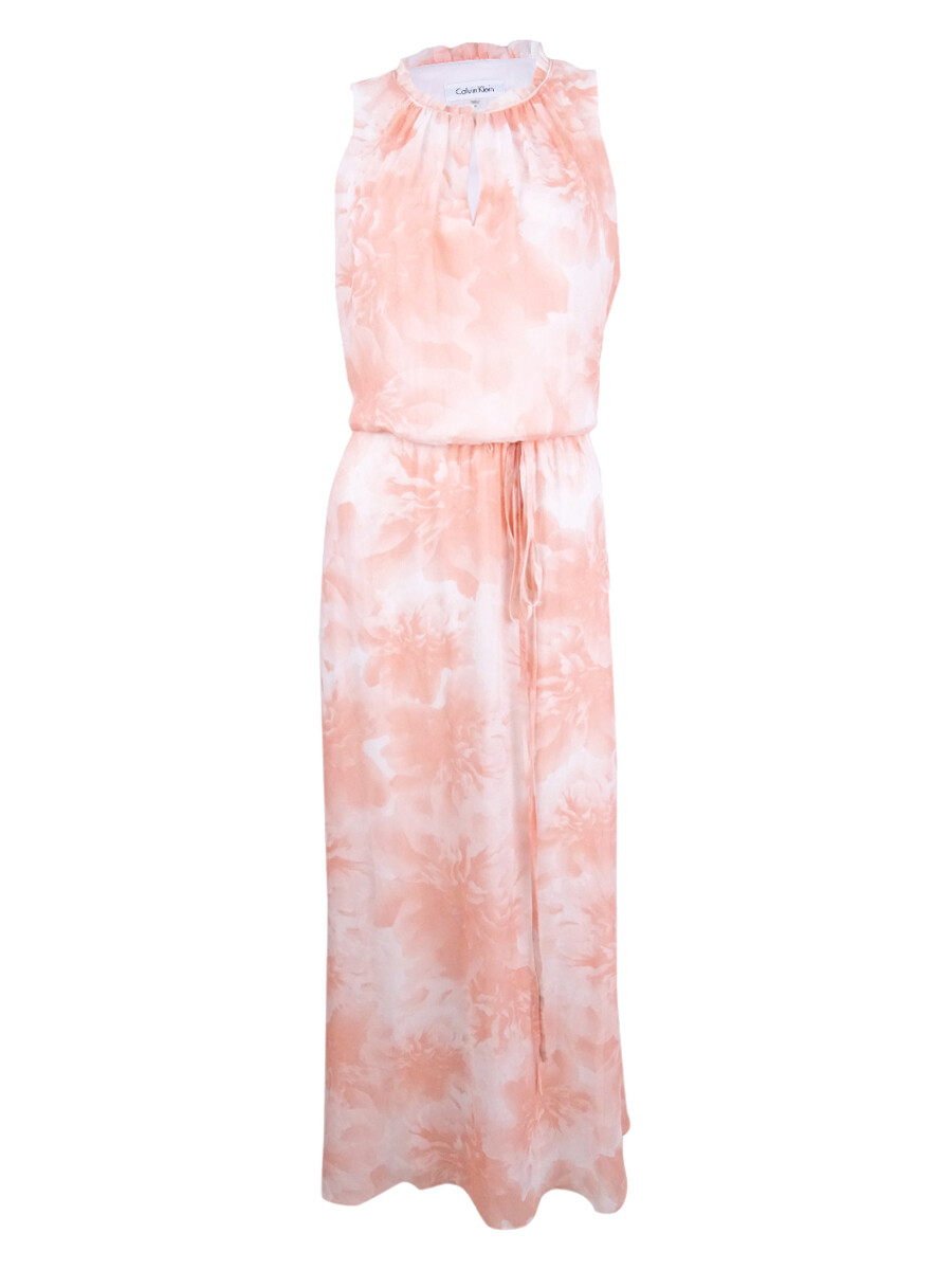 calvin klein peach dress