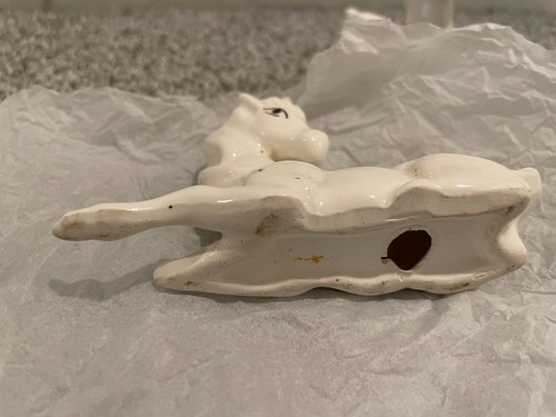 Vintage Unicorn 2 Piece Porcelain Miniature - Picture 3 of 10