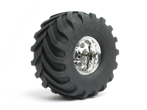 (HPI 4707) Wheely King Mounted Mud Thrasher Tires / 2.2" Classic King Wheel - Picture 3 of 3