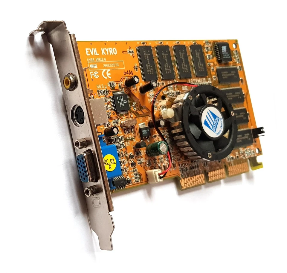ST PowerVR KYRO STG-4000 EVIL KYRO CVR3 AGP 64MB Retrogaming VGA card PowerColor - Image 2 of 4