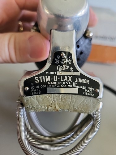 Vtg Oster Stimulax Junior Home Massage Instrument Model #M-4 USA Tested Works - Picture 8 of 21