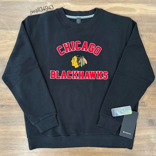 Chicago Blackhawks lululemon x NHL Men's Steady State Crew Crewneck Sweatshirt - Picture 1 of 10