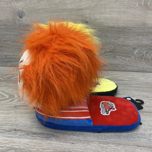 Chucky and Tiffany Slippers Horror Plush Adult Unisex Character S M Bioworld NWT - Picture 2 of 6