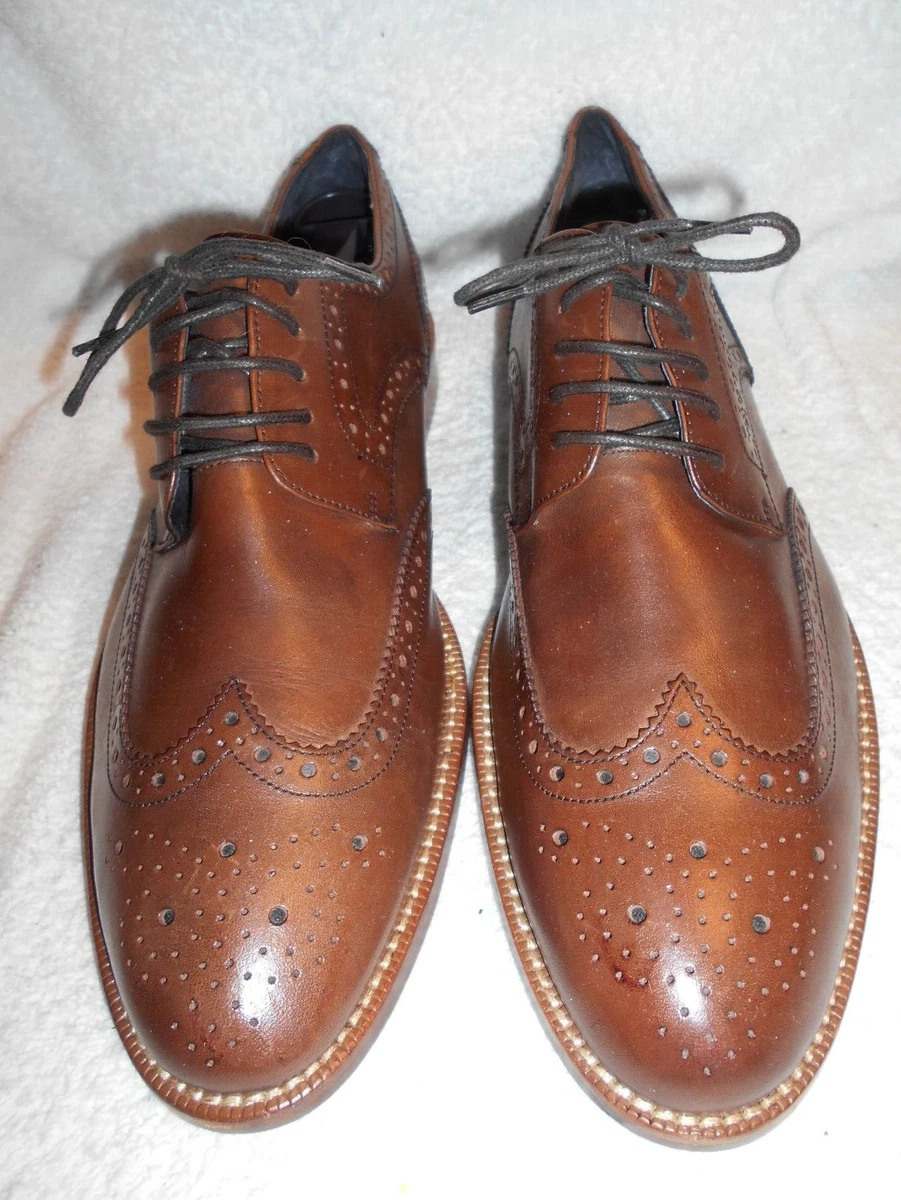 Excellent Gordon Rush Brown Wingtip Medallion Brogue W Gimpimg By Hand Oxford 10