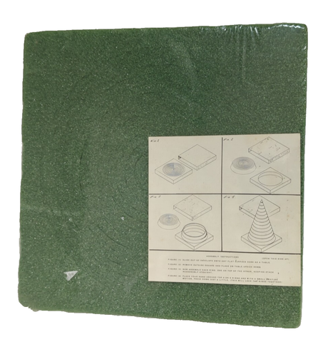 Vintage Stak Tree Christmas Craft Snow Foam Styrofoam 24" High Square Base - Picture 2 of 3