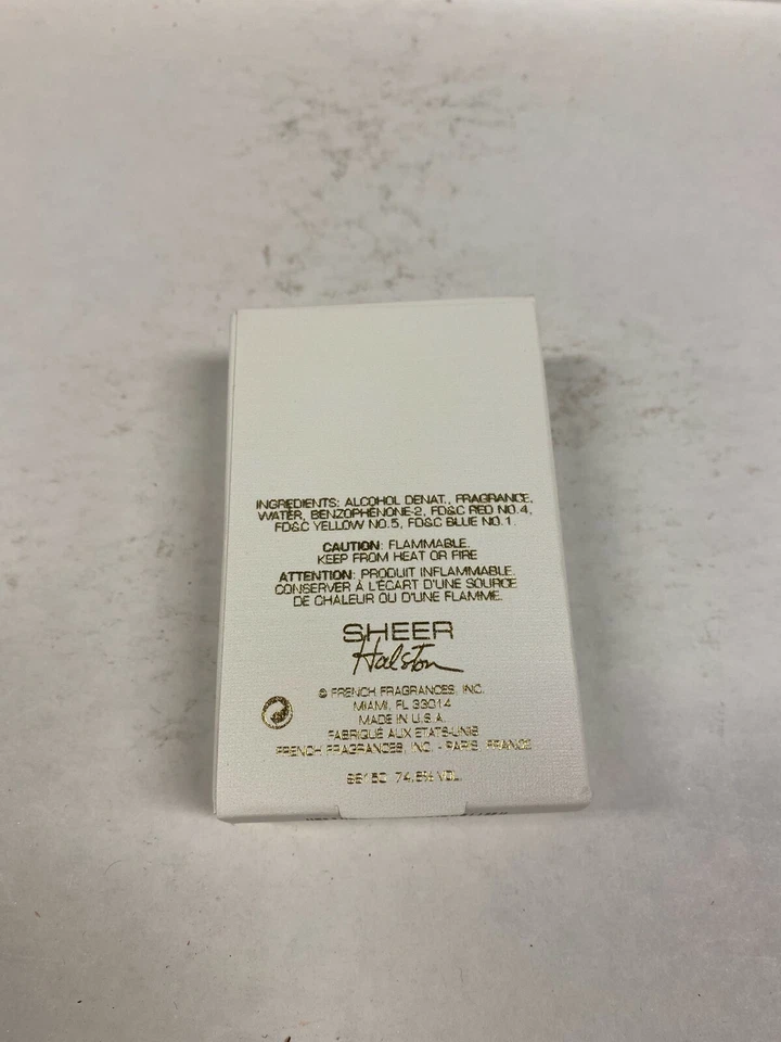 Sheer by Halston Mini Eau de Toilette Splash para Mujer (4 ml) ¡PAR DE 2! Foto 2 de 3