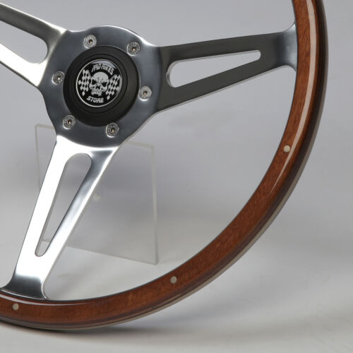 Holzlenkrad Sportlenkrad Lenkrad Holz 380mm Nabe Mercedes W116 W123 W107 G-Model - Afbeelding 2 van 3