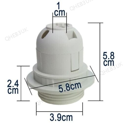 E27 Light Bulb Lamp Holder Base Converter Screw Socket Lampshade led bulb 6H - Picture 2 of 6