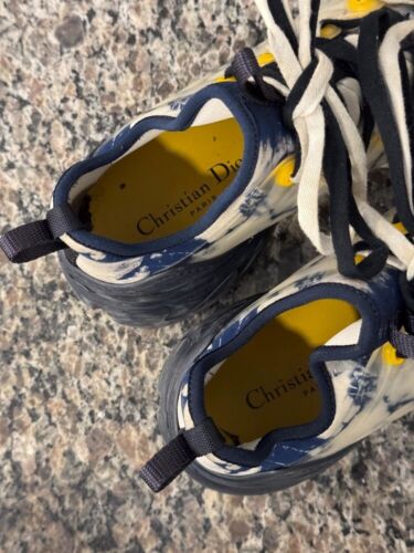 Christian Dior D-Connect Fabric Low Top Sneakers Size 38 / 7.5 - VWG 338863 - Picture 6 of 11