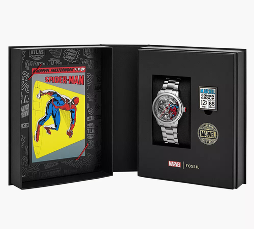 MARVEL x Fossil Limited Edition Automatic Stainless Steel Spider-MAN Watch 2024 - Picture 4 of 11