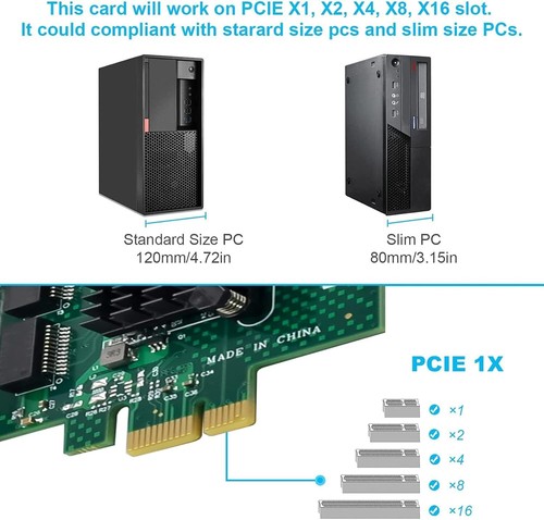 Dual-Port PCIe Gigabit Ethernet Server Adapter with NetXtreme BCM5720-2P Chipset - Picture 6 of 9