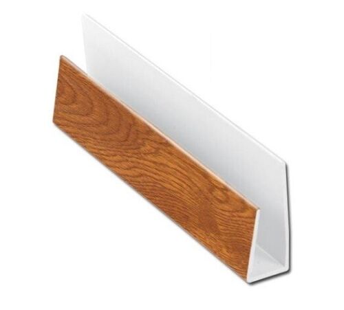 Borde Soffit - Clip de tablero de PVC - Tapa de extremo de borde J de revestimiento - 1 m de largo - Imagen 5 de 7