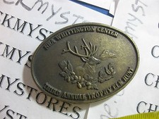 VINTAGE NRA Whittington Center Third Annual Trophy Elk Hunt Belt Buckle