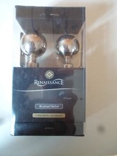 Metal Ball End Curtain Holdbacks Pairs Choice of Size Make & Finish