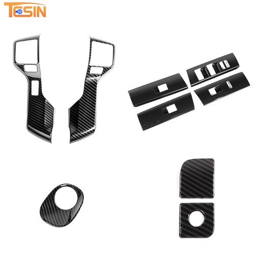Kit de adornos de cubierta de decoración de interiores de 9 piezas para 4Runner 10+ accesorios de fibra de carbono - Imagen 10 de 10