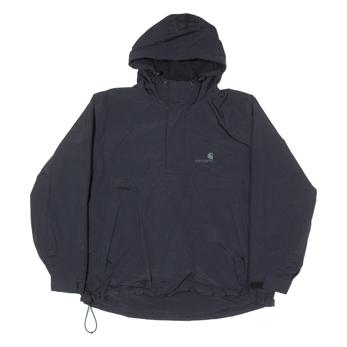 CARHARTT WIP Breezebreaker Mens Puffer Jacket Blue Nylon Hooded XL