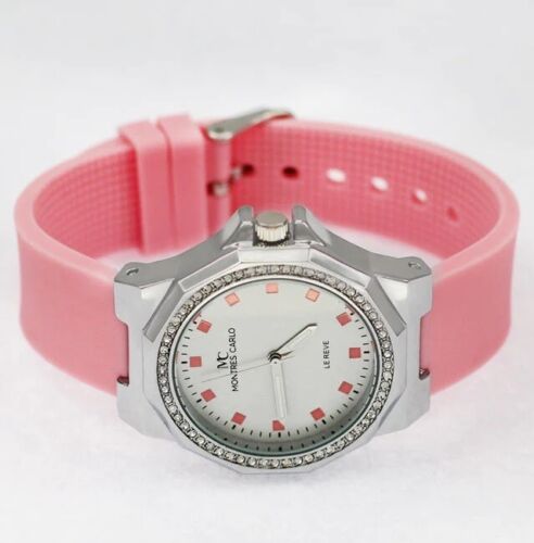 38 mm Montres Carlo Damen Luxus Mode Elegant Üppiges Silikonband Analog Uhr - Bild 23 von 30