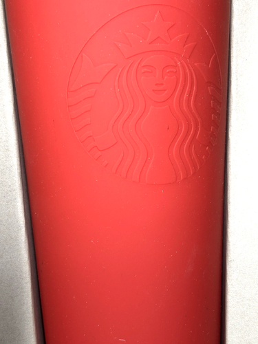 Vaso Starbucks Raro Rojo Mate 24oz Cold Venti Valentine 2016 Nuevo con Caja - Imagen 2 de 4