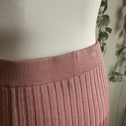 Zimmermann Wonderland Lurex Midi Skirt In Coral/Gold - Picture 8 of 12