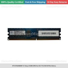 NT512T64U88B0BY-3C Nanya 512MB DDR2 Non ECC PC2-5300 667Mhz Memory