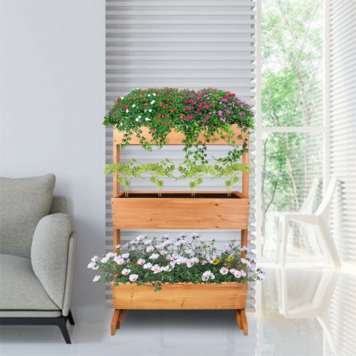 Large Medium Wooden Garden Planter Raised Bed Flower Vegetable Herb Box 10 Style - Picture 74 of 75