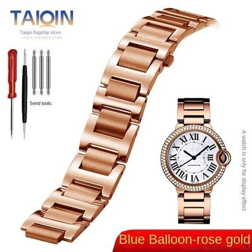 20*12 22*14mm Stainless Steel Watch Band Strap For achats Cartier Blue Balloon Bracelet