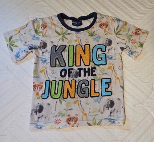 Andy & Evan King Of The Jungle Kids 6Y T-shirt - Picture 1 of 2