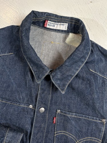 Vintage Levi's Engineered Jean Jacket Men Size MEDIUM Chore Coat Japanese Style - Picture 3 of 9