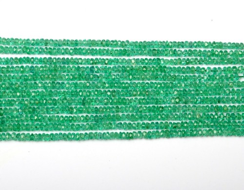 Natural Colombian Emerald Gemstone Beads 16Inch Strand Size 2 MM Beads BMC-29342 - Picture 2 of 4