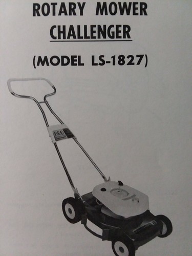 REO Wheel Horse Walk-Behind Rotary Lawn Mower Owner & Parts Manual LS-1827 - Picture 1 of 2