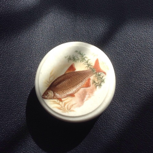 Elsenham Quality Foods Ltd Gentleman’s Relish Steinzeug Topf - Spiel Fisch Bild