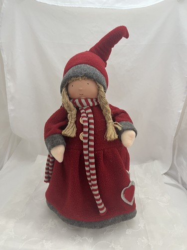Dutch Christmas Doll  Cloth And Porcelain Nordic Lovely Doll 15”