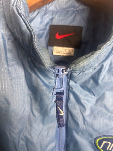 Vintage 90's Nike Windbreaker Jacket Full Zip Kids Boys Size S Blue 4794 - Picture 3 of 6