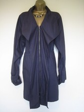 Masai Navy Long Lagenlook Jacket/coat Size Xl Uk 16 - 18