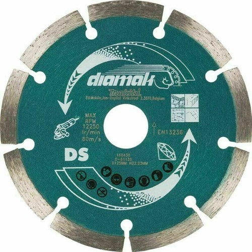 Makita D-61139 SEG Disco da taglio diamantato 125 mm (5"") lama taglierina pietra calcestruzzo - Foto 2 di 2