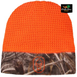 blaze orange fleece beanie