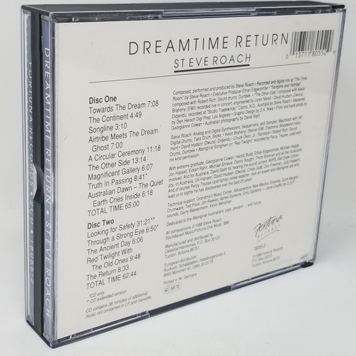 Steve Roach Dreamtime Return CD + Quad Case Complete + Free Outer Sleeve - Picture 3 of 3