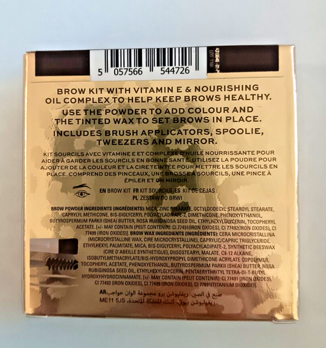 Revolution Pro Ultimate Brow Sculpt Kit On The Go Brows Shade Ebony - Picture 2 of 2