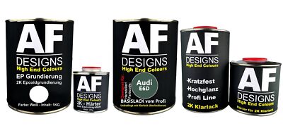 FÜR Audi E6D Jasper Green 3.7L Autolack SET 2K Epoxid Grundierung Klarlack