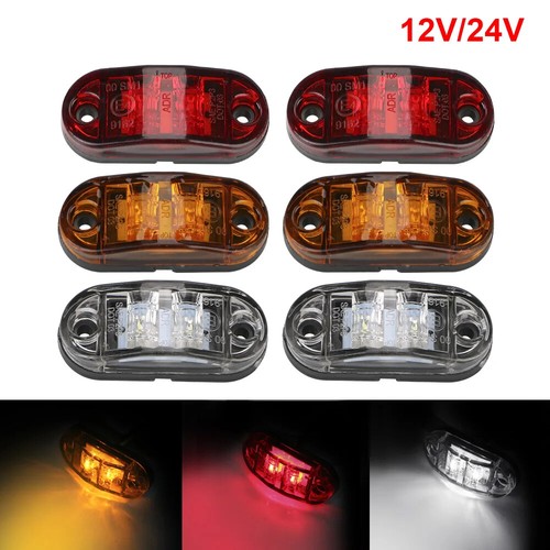 For Trailer Truck Caravan Side Clearance Marker Lamp Warning Lights LED Side. - Foto 19 di 27