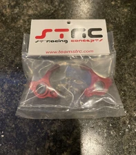 strc red aluminum scx10 steering knuckles (new)