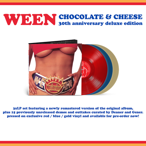 🔥 WEEN CHOCOLATE & CHEESE 30th Anniversary Deluxe Championship Belt 3LP Vinyl - Picture 4 of 4