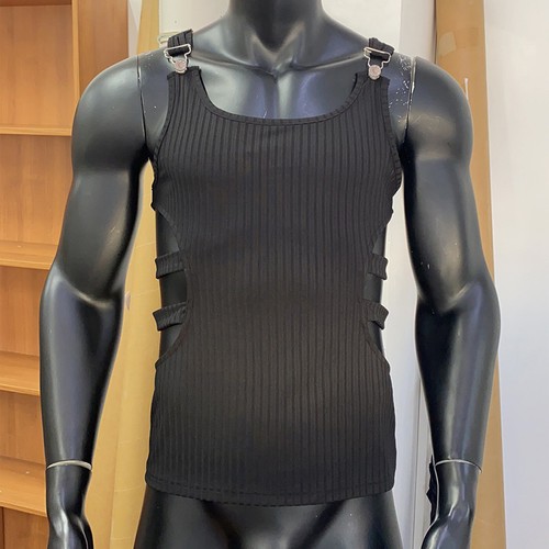 Mens Vest Jogger Tank Exercise Top Jogging T-shirt Slimming Muscle Workout T - Bild 11 von 38