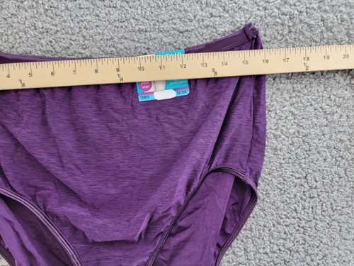 Vanity Fair Illumination® Plus Size Satin-Trim Brief Underwear Women's 12 Purple - Picture 5 of 15
