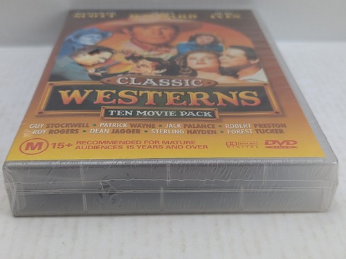 Classic Westerns Ten Movie Pack DVD Reg4 PAL SEALED Roy Rogers Robert Sterling - Picture 4 of 6