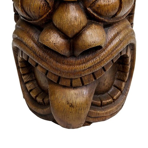 Tiki Bar Statue outside Patio Garden Pole Decor Outdoor Concrete End Table Totem - Picture 9 of 11