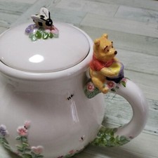 DISNEY Winnie The Pooh Simply Pooh Ceramic Teapot Sugar Bowl and Milk Jug Set